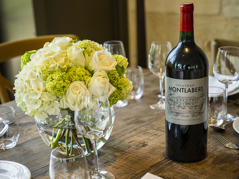 two bottles of Montlabert on the table